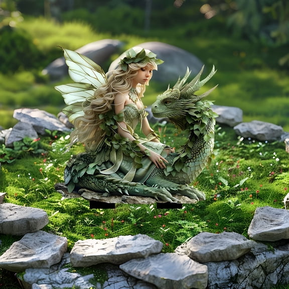 LAMIRO Garden Fairy Statues Outdoor Garden Fairy Ornaments,Figurine Decor for Lawn Yard Art Porch Patio Housewarming Garden Unique Gifts for Mom Grandma