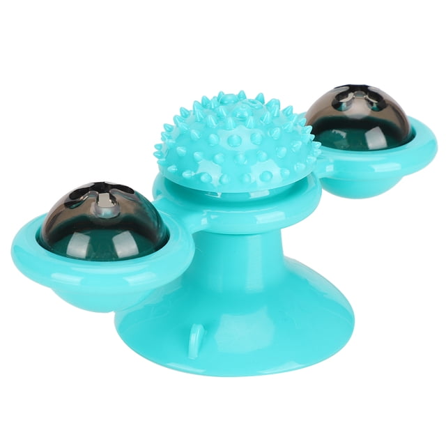 Juguete para rascar gatos, juguetes para mascotas, rompecabezas para gatos, plato giratorio, bola de molino de viento, juguetes interactivos para gatos optimizados para la excelencia