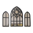 thumbnail image 2 of 3 Pieces Gothic Wall Mirrors Baroque Wall Mirrors Rustic Arched Wall Mirrors C, 2 of 8