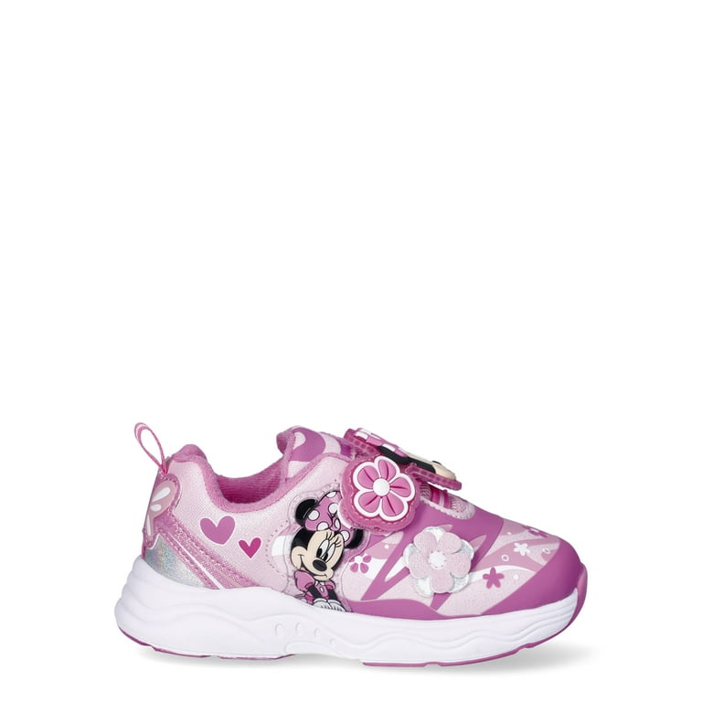 Minnie Mouse Toddler Girl Glittery Slip-On Sneakers with