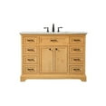 thumbnail image 3 of 48 inch Single bathroom vanity in natural wood, 3 of 8