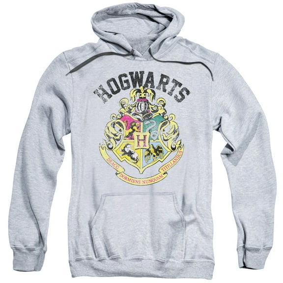 Men's Harry Potter Hogwarts Crest Hooded Sweatshirt XX-Large Athletic Heather
