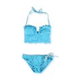 thumbnail image 1 of Tankini de 2 piezas California Waves con cuello en V para mujer azul pequeño, 1 of 1