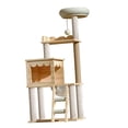 thumbnail image 2 of Condominio interactivo de muebles de múltiples niveles, centro de actividades de múltiples capas, árbol para gatos 60cmx40cmx130cm, 2 of 8