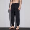 thumbnail image 2 of Amkhujs Mens Casual Pants Breathable Mesh Full Length Taper Jogger Pants Drawstring Elastic Waist Lightweight Sweatpants, 2 of 8