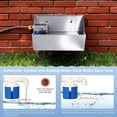 thumbnail image 4 of Automatic Water Dispenser for Large Dogs, 2.1 Gallon Stainless Steel Auto Water Bowl Self Filling, Waterer Feeder for Outdoor Animals Drinking, Chicken Livestock (Drainage Hole), 4 of 8