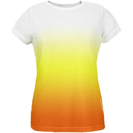 Halloween Candy Corn Ombre Costume All Over Womens T Shirt