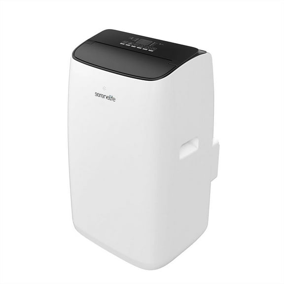 SereneLife 10300 BTU Portable Inverter Air Conditioner with Cooling, Heating, Wi-Fi Connectivity, and Quiet Operation (White)