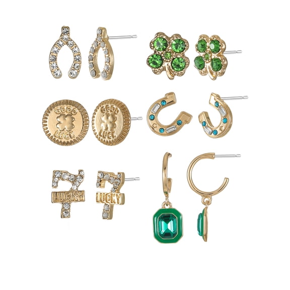 Packed Party Lucky Earring Set, 6 Pairs