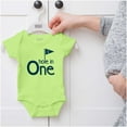 thumbnail image 5 of Hole in One Golf Lovers Birthday Romper Boys or Girls Infant Baby Brisco Brands 24M, 5 of 6