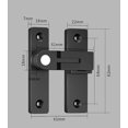 thumbnail image 5 of Cerradura para puerta corrediza, pestillo para puerta de granero, hebilla con gancho y ojo, cerradura para puerta de valla de madera, 5 of 5