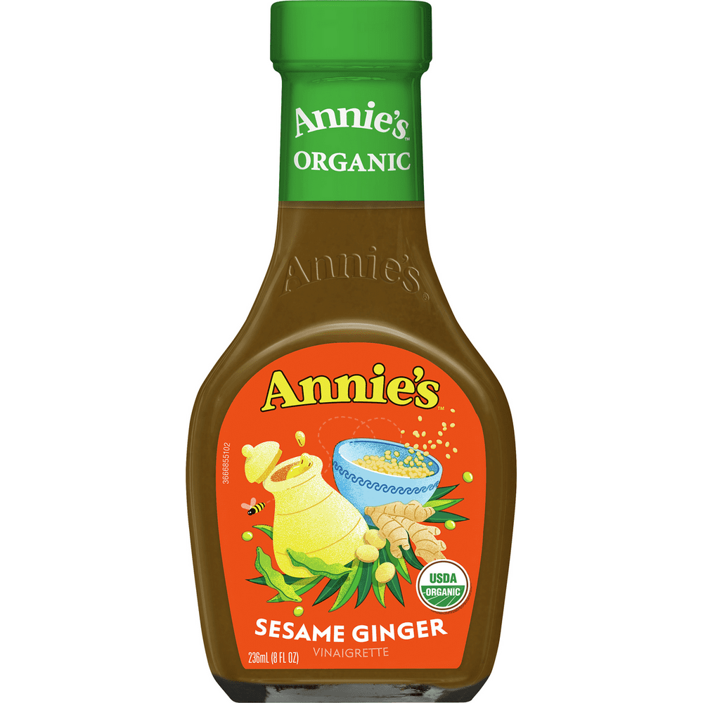 Annie's Organic Sesame Ginger Vinaigrette Dressing, 8 fl oz Walmart