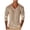 Khaki, variant on Tshirts for Men Long Sleeve V Neck Breathable Loose Fitted Lightweight Summer Casual Daily Wear Basic Tops