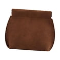 thumbnail image 4 of Bolsa de almacenamiento para auriculares, estuche de cuero PU para viajes, organizador de auriculares para tarjeta de memoria , lápiz labial y cosmé Marrón, 4 of 8