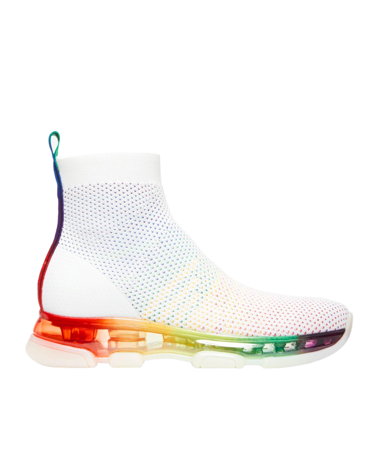 Michael Kors Kendra Athletic Stretch-Knit Mesh Rainbow Sock Sneaker Shoes  (Rainbow, ) 