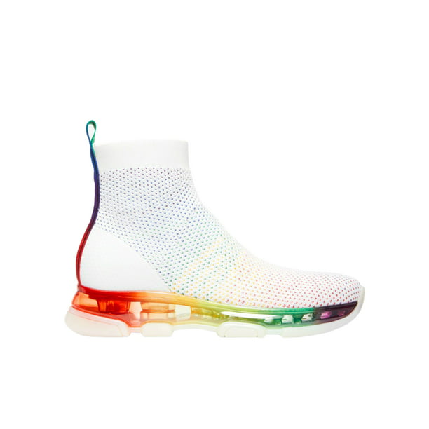 artilleri Samlet Vanvid Michael Kors Kendra Athletic Stretch-Knit Mesh Rainbow Sock Sneaker Shoes  (Rainbow, 6) - Walmart.com