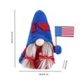 thumbnail image 4 of Figuras del Día de la Independencia, muñecos de peluche de gnomo, regalo para el 4 de julio (trenzas) Tmvgtek libre de BPA, 4 of 4