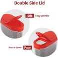 thumbnail image 5 of SIGNORA WARE Spice Jar Set, 8 Pack 4 oz & 9.5 oz Airtight Containers, Red, 5 of 5