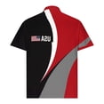 thumbnail image 3 of FRSASU Men's USA Flag Polo Shirt Short Sleeve Independence Day American Patriotic Shirts Breathable Outdoor Golf Shirts Red-B, 3 of 5