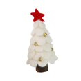 thumbnail image 1 of Christmas Tree Tabletop Ornament Wool Artificial Craft for Dining Room Dorm White Small, 1 of 9