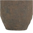 thumbnail image 5 of DecMode 14" Handmade Textured Dark Brown Ceramic Vase with Wide Rounded Handles, 5 of 10