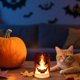 thumbnail image 5 of Noticias de Halloween Decoración Accesorio Vela Lámpara Exhibición Pieza Festival Fantasma Vela Lámpara Arreglo Escena Fiesta de Halloween, 5 of 5