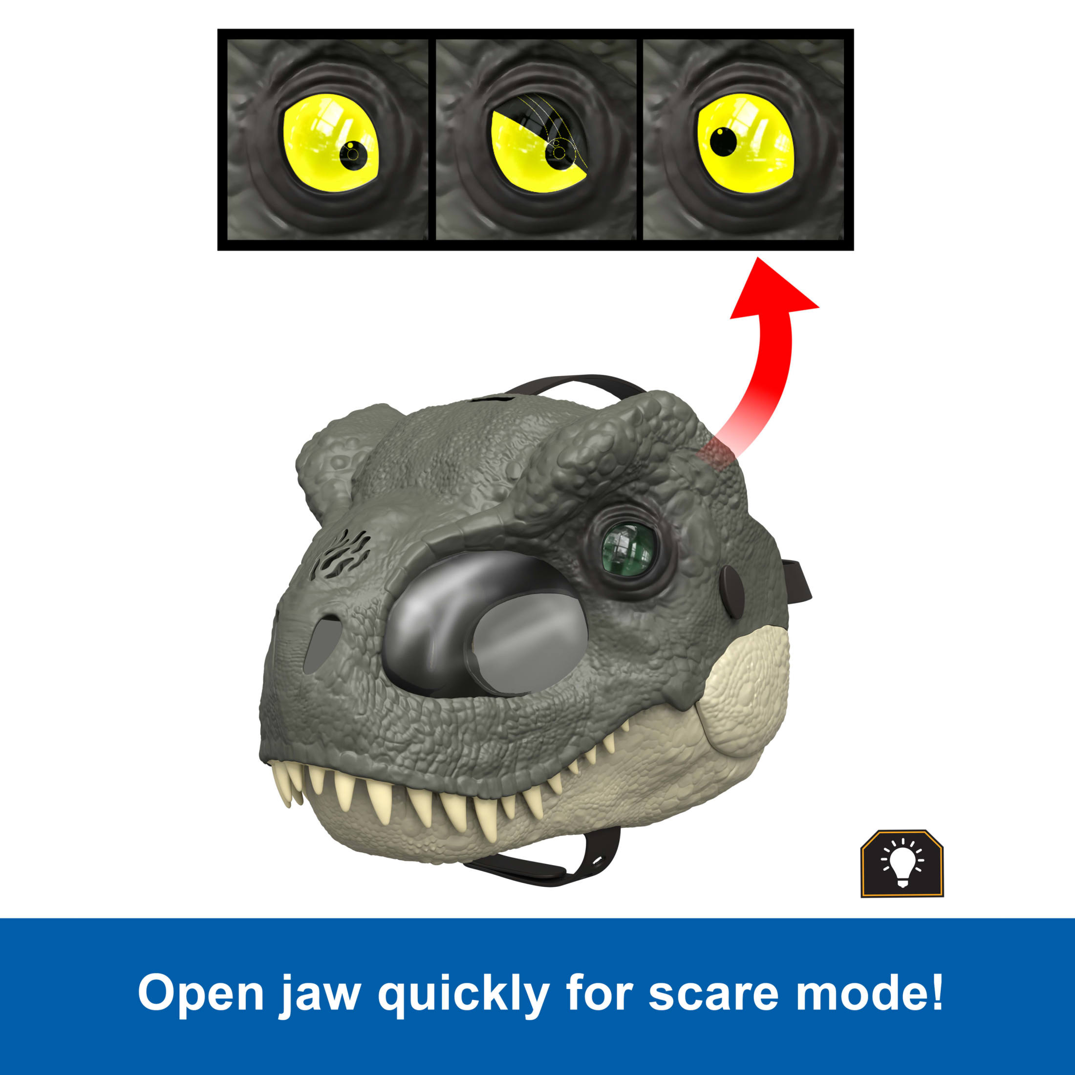 Jurassic World T-Rex Rage 'N' Roar LED Light-Up Mask photo 5