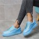 thumbnail image 1 of Otoño e invierno, nuevos zapatos planos informales con cordones y lentejuelas para mujer, zapatos de tacón Wmkox8yii  FOPL461, 1 of 9