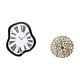 thumbnail image 5 of Reloj de pared,Reloj de pared interior nórdico con números romanos,Escultura colgante de pared,Decoración de pared metálica para sala de estar,dormitorio y exteriores,Disco decorativo de, 5 of 8
