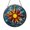 Acrylic 3.5 Inch, variant on Radiant Sun Compass Stained Glass Window Decor, Celestial Direction Inspired Suncatcher Accent for Warm Boho Interiors