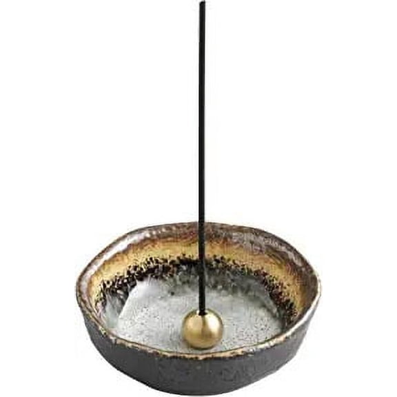 Asayu Japan Small Mini Incense Holder with Brass holder Made in Japan