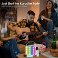 thumbnail image 2 of Karaoke Machine Wireless Microphone Toy, Karaoke Toys for Kids & Adults with 2 Microphones, Karaoke Player, Voice Changing Effects & LED Lights Boys Girls Birthday Party Christmas Toys Gifts Blue, 2 of 7