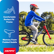 Huffy 20-Inch GRM Kids’ Bike, Perfect Fit Frame for a Natural Riding Position, Dual Braking System for Confident Control, Full Chainguard for Safety, Fits Riders 45–52 Tall, Ages 5-9, Red