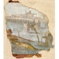 thumbnail image 2 of Unknown 1st Century Roman Artisan 15x17 White Modern Wood Framed Museum Art Print Titled - Fresco Fragment with Nilotic Landscape, 2 of 4