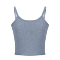 thumbnail image 5 of tarylea Tank Tops for Women Spaghetti Strap Square Neck Crop Tops Solid Color Slim Fitted Camisole Casual Summer Trendy Shirts, 5 of 6