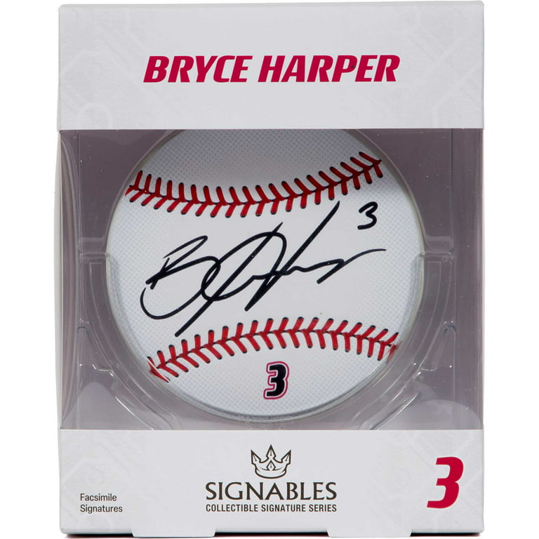 Bryce Harper Philadelphia Phillies Fanatics Authentic Autographed Nike  White Authentic MLB Jersey Shadowbox