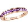 4/5 Carat T.G.W. Amethyst Pink-Plated Sterling Silver Eternity Ring