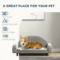 thumbnail image 5 of Raised Dog Sofa Elevated Pet Bed for Small & Medium Dogs Grey, 5 of 7