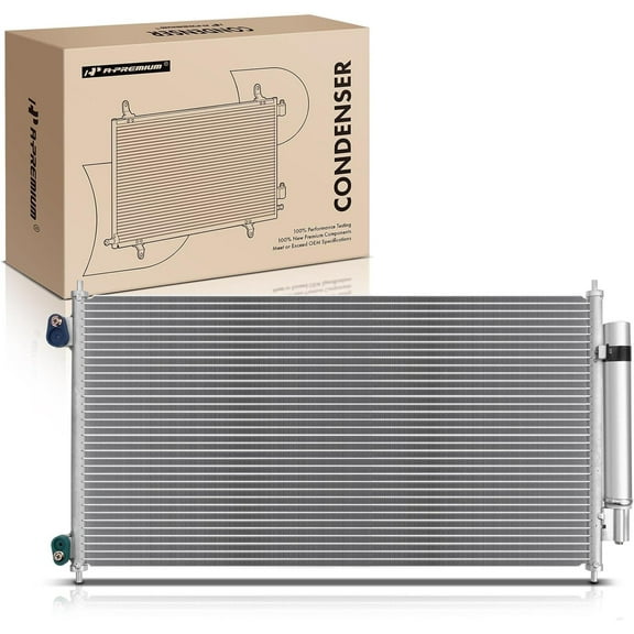 A-Premium Air Conditioning A/C Condenser Compatible with 2008-2012 Honda Accord, 2010-2011 Accord Crosstour, 2012-2015 Crosstour, Replace# 3669, 80110TA0A01