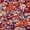 Wine Red, variant on Agnes Orinda Women's Plus Size Floral Printed Tops Notched V Neck Short Sleeves Casual Summer Blouses 1X Brown