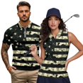 thumbnail image 2 of HUIACONG Camo Matching Shirts for Couples Mens Golf Shirt for Women Quick Dry Breathable Quarter Zip Sleeveless Golf Tops for Women Lightweight Moisture Wicking Tennis Top Woman S, 2 of 7
