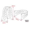 thumbnail image 3 of Guardabarros delantero de motocicleta, soporte de horquilla estrecho compatible con 88-17, accesorios de piezas de motocicleta Chapado en plata Zulema Soporte de horquilla Fender Tracker, 3 of 3