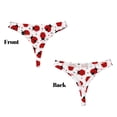 thumbnail image 3 of Fotbe Ladybug And Heart Tanga Sin Costuras para Mujer con Estampado – Panties Invisibles, Transpirables y Cómodos para Uso Diario-Large, 3 of 6