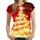 thumbnail image 1 of Camiseta de Navidad para mujer, camisetas de manga corta con cuello redondo en 3d de Año Nuevo, camisetas Kawaii de Navidad, ropa overiszed para mujer Y2K 2023, 1 of 4