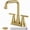 Brushed Gold, variant on Bathroom Sink Faucet Brushed Gold 4 Inch Centerset For 3 Hole Vanity RV Farmhouse