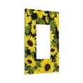 thumbnail image 2 of Kll Sunflowers In Vintage Wall Plate,Gloss Finish,Standard Size 1 - 5" X 3", Polycarbonate Thermoplastic,Electric Receptacle Plug Covers, 2 of 8