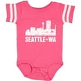 thumbnail image 3 of Inktastic Seattle Skyline Grunge Boys or Girls Baby Bodysuit, 3 of 5
