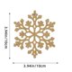 thumbnail image 3 of ¡Precios Rebajados!, Adornos navideños de 10 cm, copo de nieve de plástico, decoración para árbol de Navidad, copo de nieve hueco, colgante Akmoler, 3 of 8
