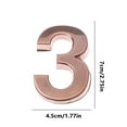 thumbnail image 3 of Dongrere 2.76In Plastic Metal House Numbers for Outside Digital Address Sign Street Mailbox Sign for Apartment Home Office, Easy to Install, 3 of 7