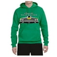 thumbnail image 2 of 1969 Plymouth Road Runner Hot Rod Racing | Mens Cars and Trucks Hooded Sweatshirt Graphic Hoodie, Kelly, X-Large, 2 of 4